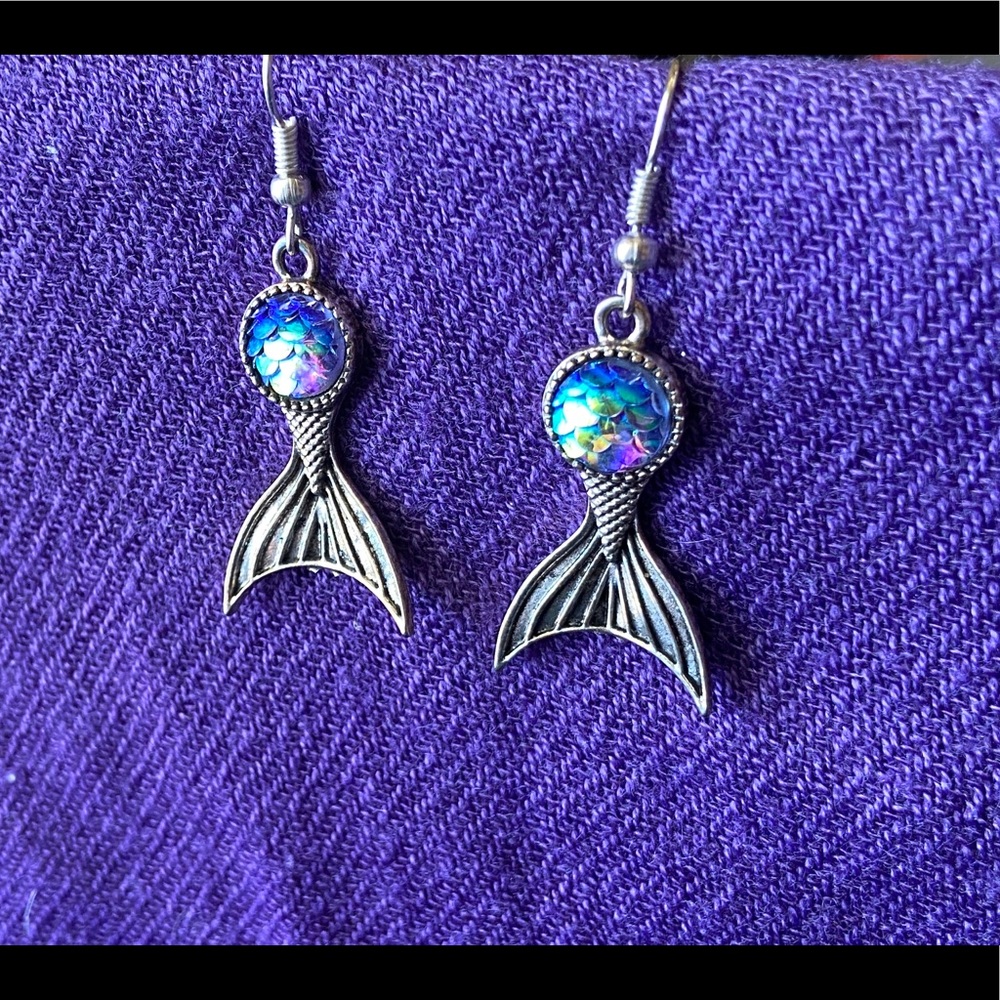Mermaid tail earrings